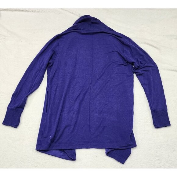 Athleta Pranayama Restore Wrap Purple Cardigan Sweater Small - Picture 3 of 6